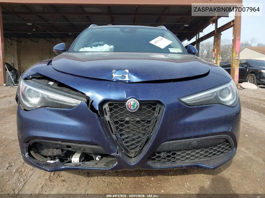 2021 Alfa Romeo Stelvio Ti Awd VIN: ZASPAKBN0M7D07964 Lot: 44737638