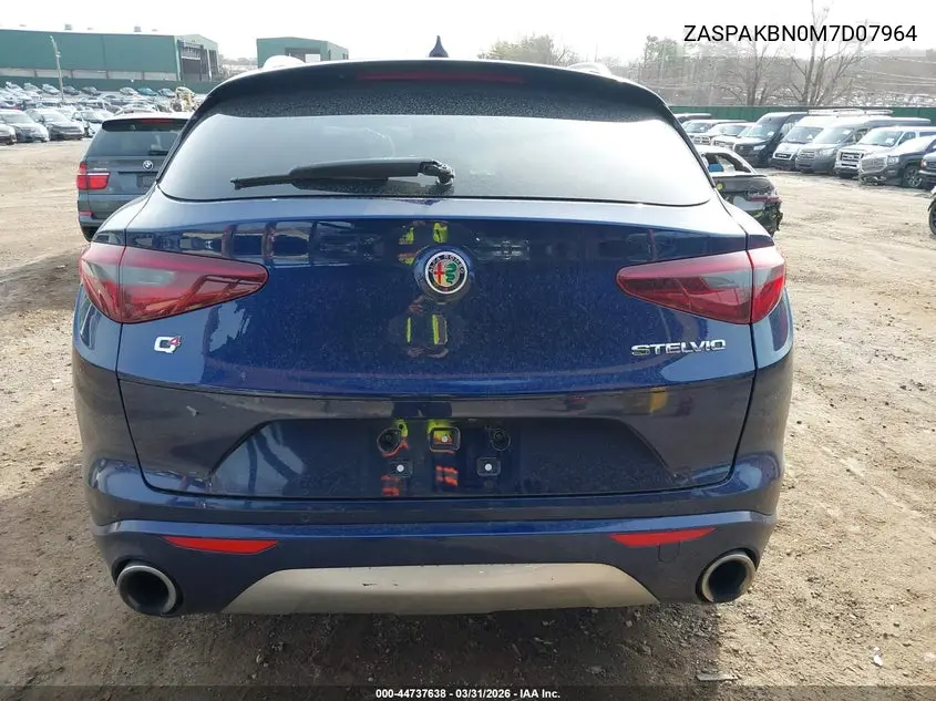 2021 Alfa Romeo Stelvio Ti Awd VIN: ZASPAKBN0M7D07964 Lot: 44737638