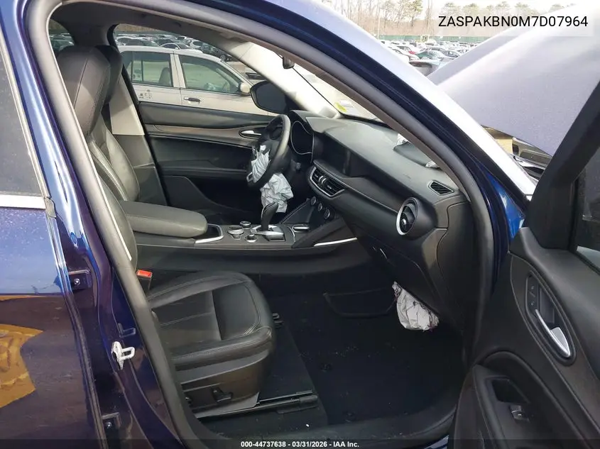 2021 Alfa Romeo Stelvio Ti Awd VIN: ZASPAKBN0M7D07964 Lot: 44737638