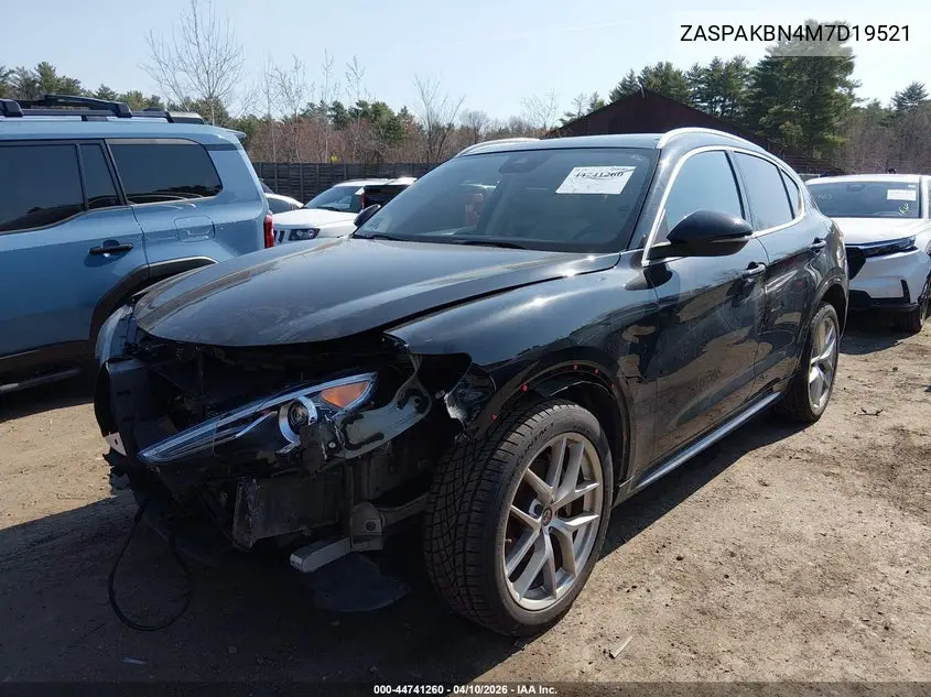 2021 Alfa Romeo Stelvio Ti Awd VIN: ZASPAKBN4M7D19521 Lot: 44741260