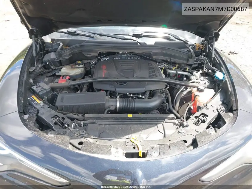 2021 Alfa Romeo Stelvio Awd VIN: ZASPAKAN7M7D00687 Lot: 45099675