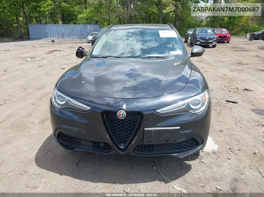 2021 Alfa Romeo Stelvio Awd VIN: ZASPAKAN7M7D00687 Lot: 45099675