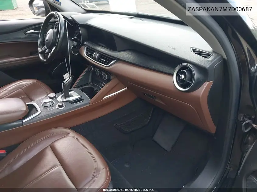 2021 Alfa Romeo Stelvio Awd VIN: ZASPAKAN7M7D00687 Lot: 45099675