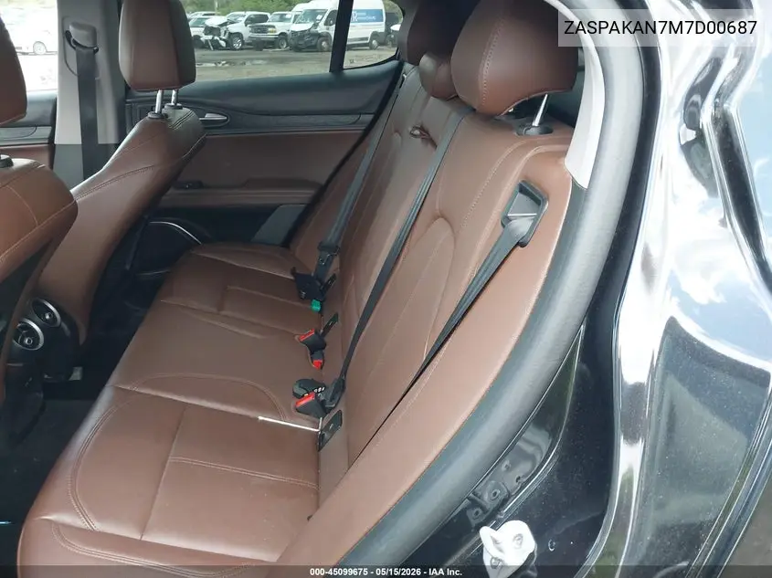 2021 Alfa Romeo Stelvio Awd VIN: ZASPAKAN7M7D00687 Lot: 45099675