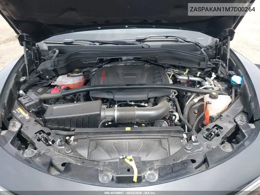 2021 Alfa Romeo Stelvio Awd VIN: ZASPAKAN1M7D00264 Lot: 45186987