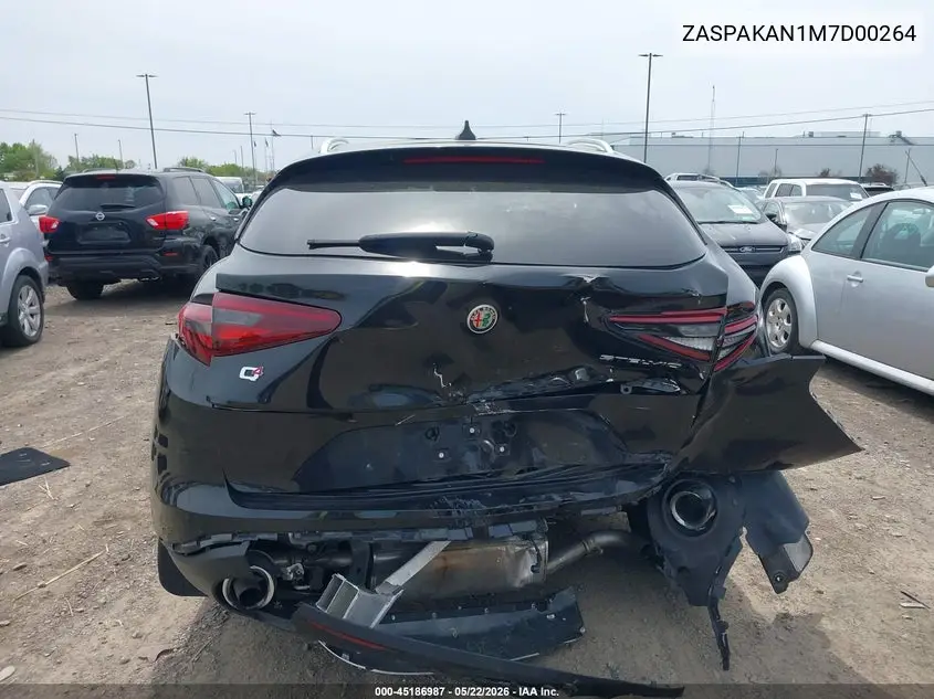 2021 Alfa Romeo Stelvio Awd VIN: ZASPAKAN1M7D00264 Lot: 45186987