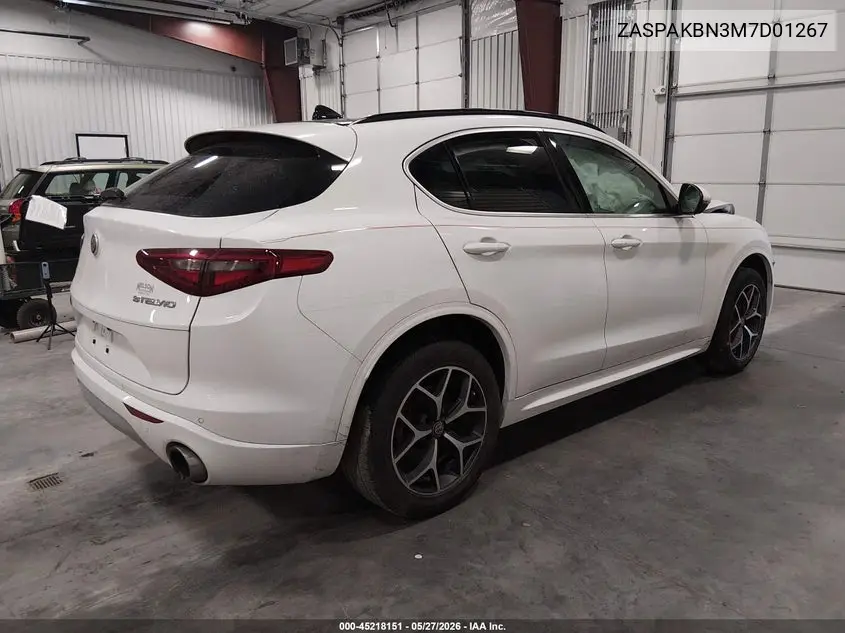 2021 Alfa Romeo Stelvio Ti Awd VIN: ZASPAKBN3M7D01267 Lot: 45218151