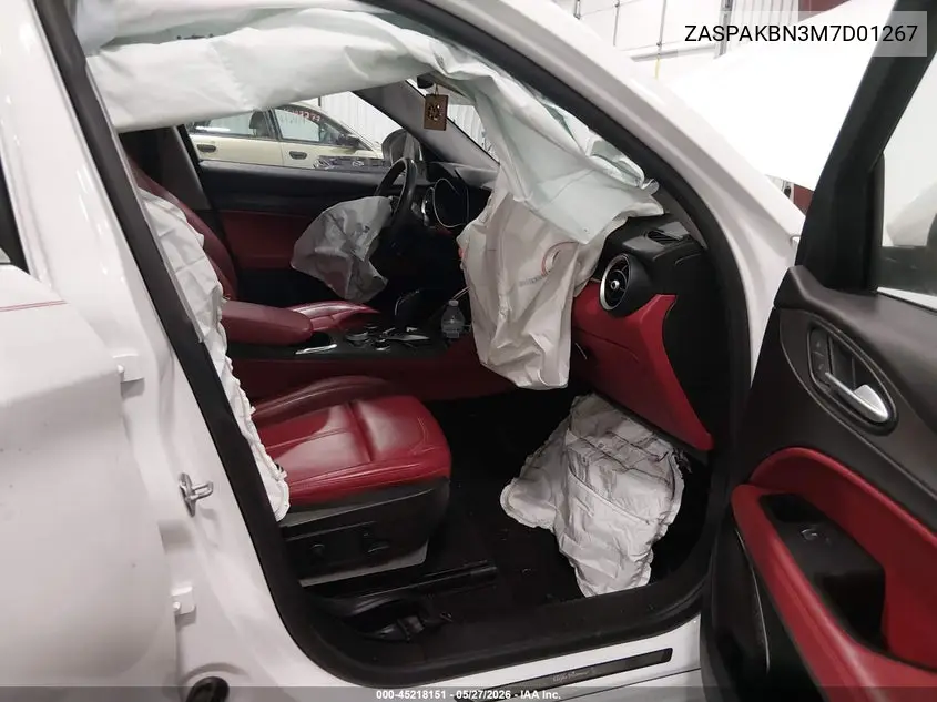 2021 Alfa Romeo Stelvio Ti Awd VIN: ZASPAKBN3M7D01267 Lot: 45218151