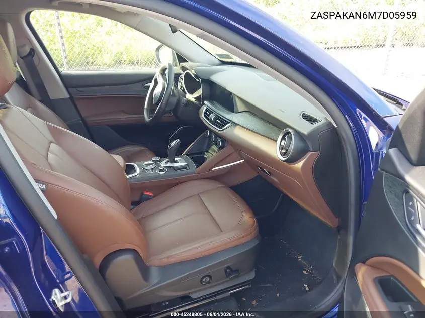 2021 Alfa Romeo Stelvio Awd VIN: ZASPAKAN6M7D05959 Lot: 45249805
