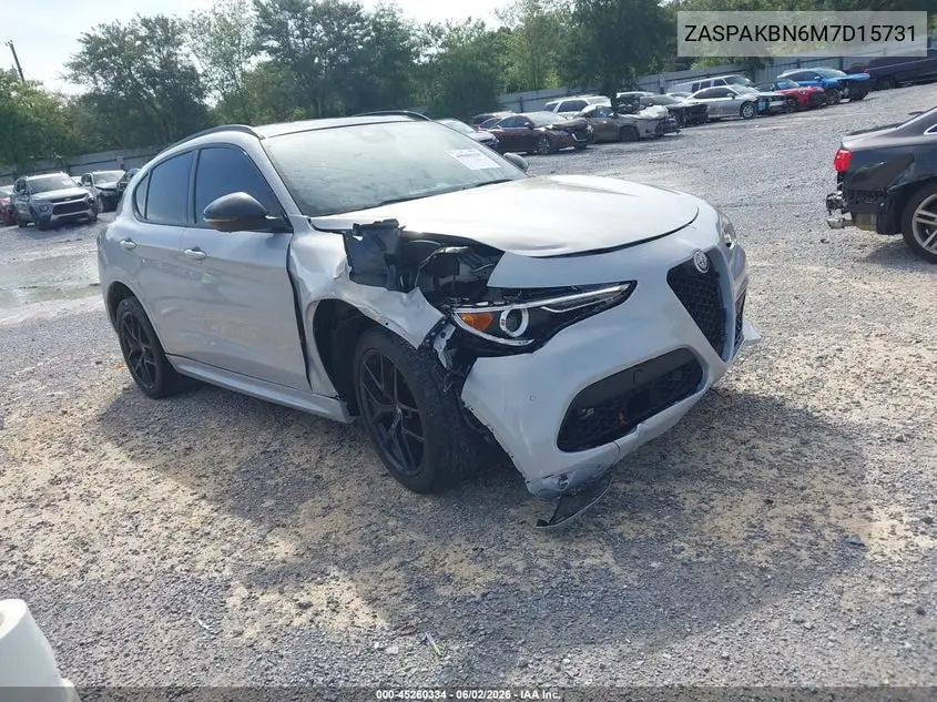 2021 Alfa Romeo Stelvio Ti Sport Awd VIN: ZASPAKBN6M7D15731 Lot: 45260334