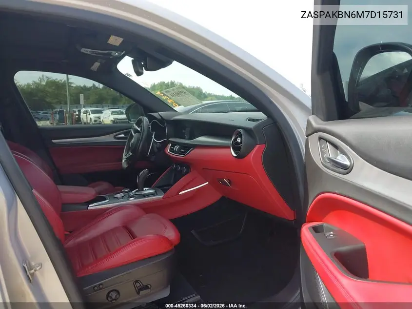 2021 Alfa Romeo Stelvio Ti Sport Awd VIN: ZASPAKBN6M7D15731 Lot: 45260334