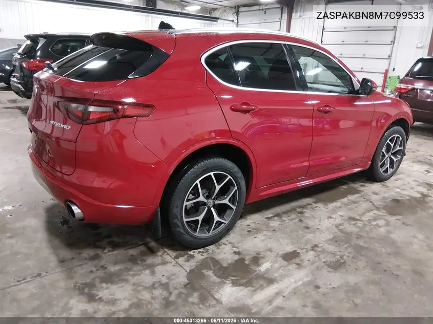 2021 Alfa Romeo Stelvio Ti Awd VIN: ZASPAKBN8M7C99533 Lot: 45313266