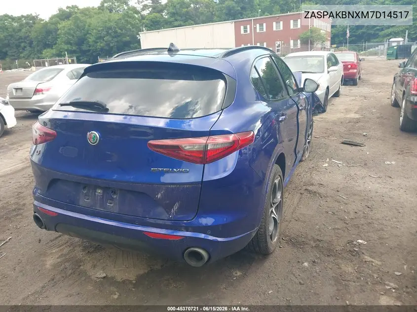 2021 Alfa Romeo Stelvio Ti Awd VIN: ZASPAKBNXM7D14517 Lot: 45370721