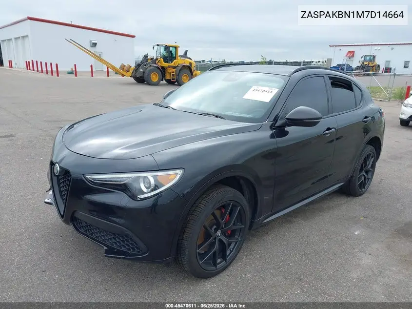 2021 Alfa Romeo Stelvio Ti Awd VIN: ZASPAKBN1M7D14664 Lot: 45470611
