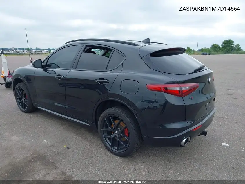 2021 Alfa Romeo Stelvio Ti Awd VIN: ZASPAKBN1M7D14664 Lot: 45470611