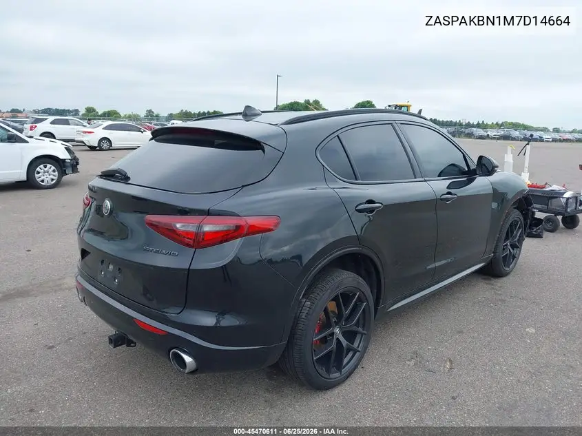 2021 Alfa Romeo Stelvio Ti Awd VIN: ZASPAKBN1M7D14664 Lot: 45470611