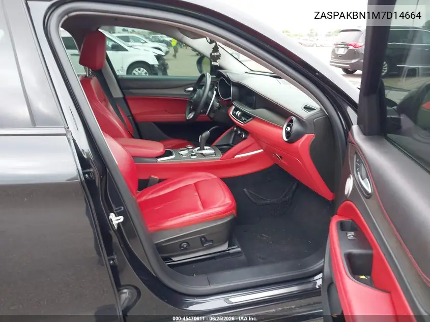 2021 Alfa Romeo Stelvio Ti Awd VIN: ZASPAKBN1M7D14664 Lot: 45470611