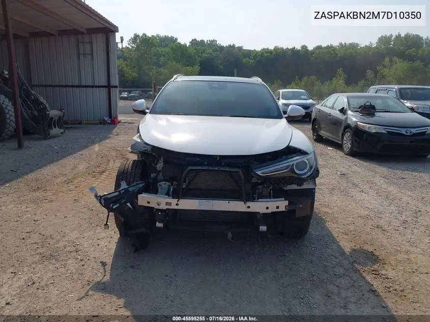 2021 Alfa Romeo Stelvio Ti Awd VIN: ZASPAKBN2M7D10350 Lot: 45595255