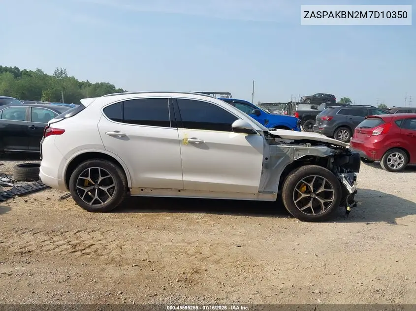 2021 Alfa Romeo Stelvio Ti Awd VIN: ZASPAKBN2M7D10350 Lot: 45595255