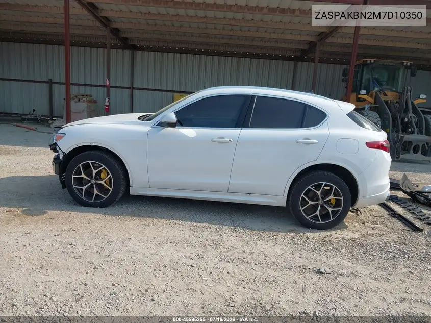 2021 Alfa Romeo Stelvio Ti Awd VIN: ZASPAKBN2M7D10350 Lot: 45595255