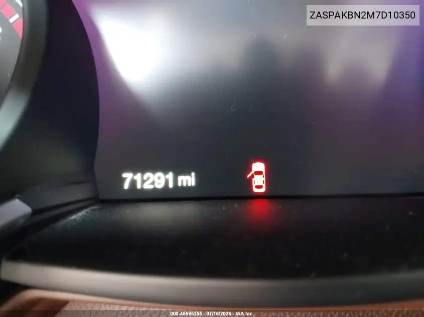 2021 Alfa Romeo Stelvio Ti Awd VIN: ZASPAKBN2M7D10350 Lot: 45595255