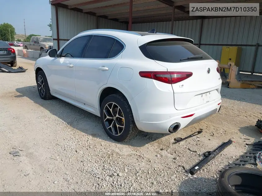2021 Alfa Romeo Stelvio Ti Awd VIN: ZASPAKBN2M7D10350 Lot: 45595255