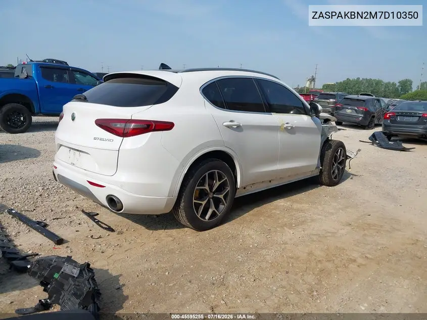 2021 Alfa Romeo Stelvio Ti Awd VIN: ZASPAKBN2M7D10350 Lot: 45595255