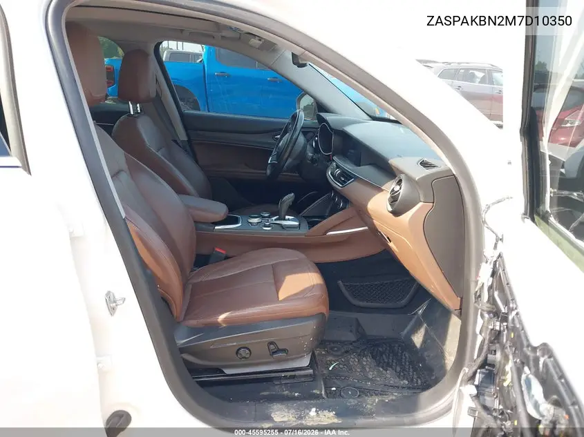 2021 Alfa Romeo Stelvio Ti Awd VIN: ZASPAKBN2M7D10350 Lot: 45595255