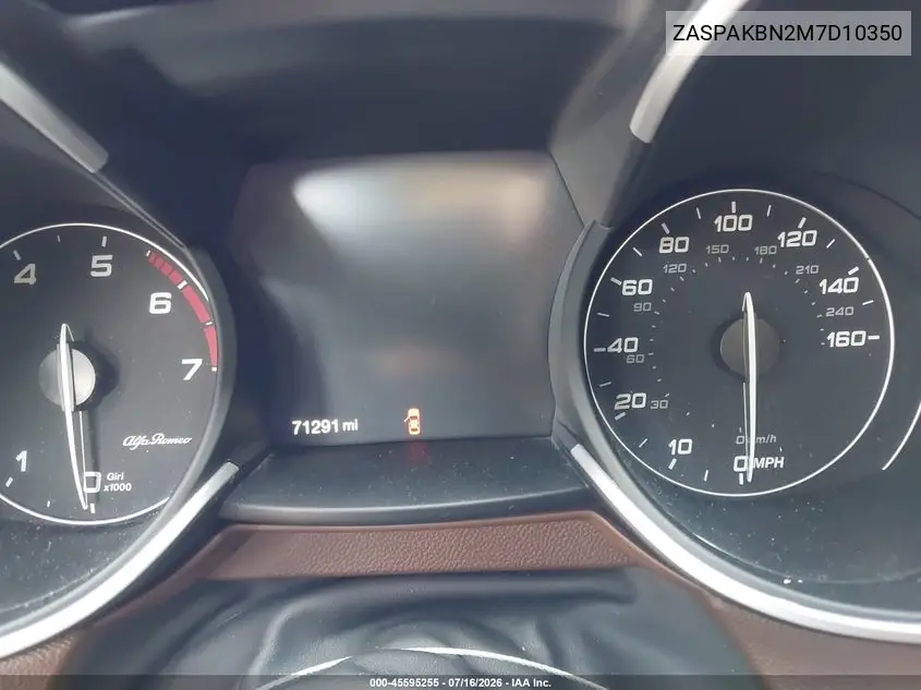 2021 Alfa Romeo Stelvio Ti Awd VIN: ZASPAKBN2M7D10350 Lot: 45595255