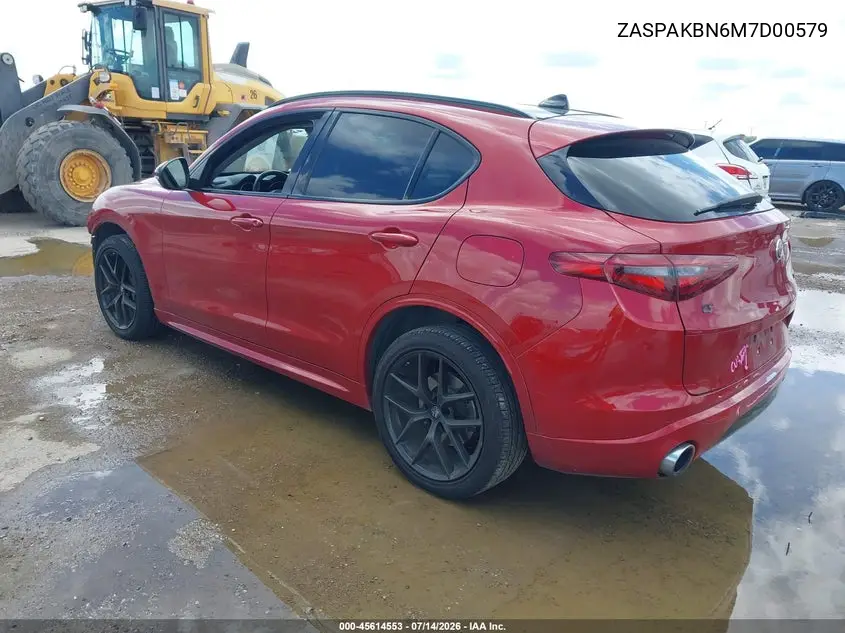 2021 Alfa Romeo Stelvio Ti Awd VIN: ZASPAKBN6M7D00579 Lot: 45614553