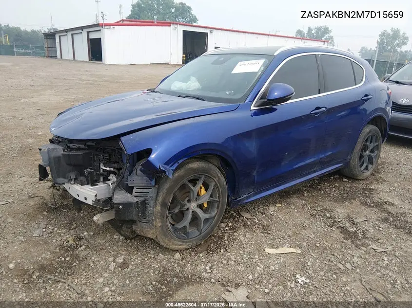 2021 Alfa Romeo Stelvio Ti Awd VIN: ZASPAKBN2M7D15659 Lot: 45622604