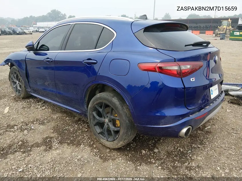 2021 Alfa Romeo Stelvio Ti Awd VIN: ZASPAKBN2M7D15659 Lot: 45622604