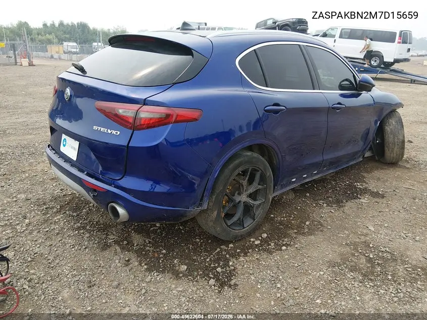 2021 Alfa Romeo Stelvio Ti Awd VIN: ZASPAKBN2M7D15659 Lot: 45622604