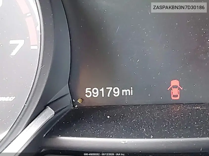 2022 Alfa Romeo Stelvio Ti Awd VIN: ZASPAKBN3N7D30186 Lot: 45059352