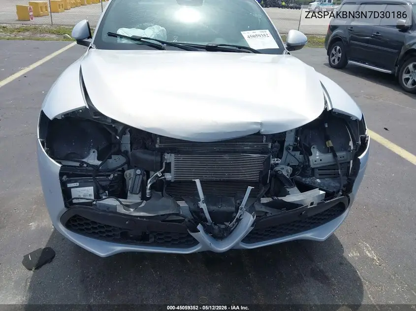 2022 Alfa Romeo Stelvio Ti Awd VIN: ZASPAKBN3N7D30186 Lot: 45059352