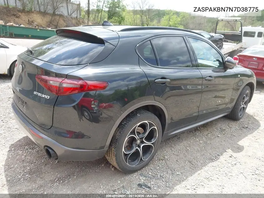 2022 Alfa Romeo Stelvio Ti Awd VIN: ZASPAKBN7N7D38775 Lot: 45100491