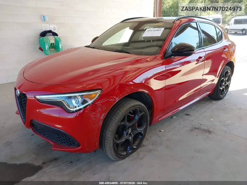 2022 Alfa Romeo Stelvio Veloce Ti Awd VIN: ZASPAKBN7N7D24973 Lot: 45534905