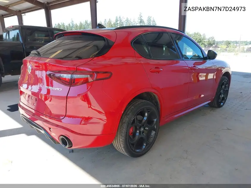 2022 Alfa Romeo Stelvio Veloce Ti Awd VIN: ZASPAKBN7N7D24973 Lot: 45534905