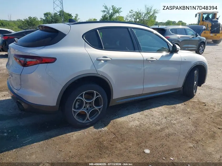 2022 Alfa Romeo Stelvio Ti Awd VIN: ZASPAKBN1N7D48394 Lot: 45606329