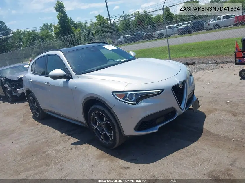 2022 Alfa Romeo Stelvio Ti Awd VIN: ZASPAKBN3N7D41334 Lot: 45615228