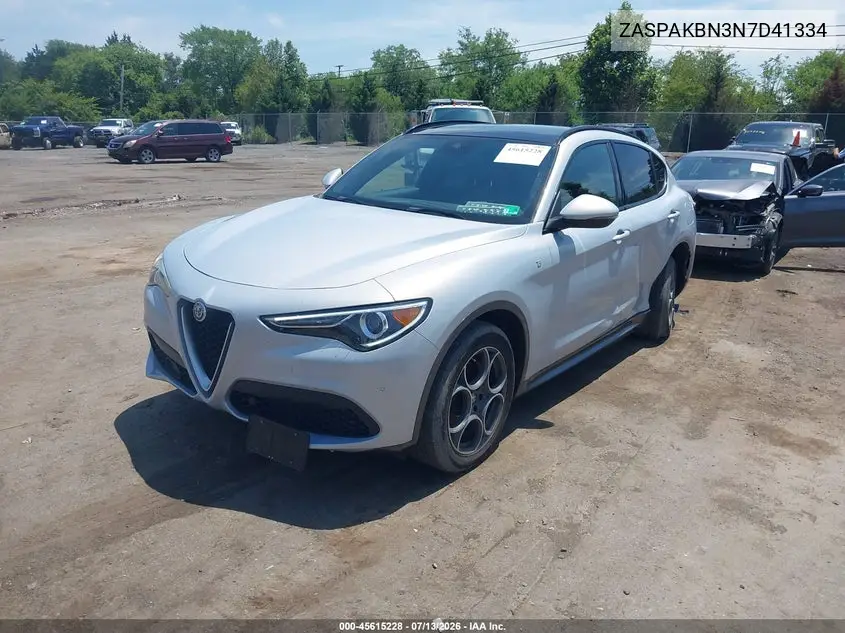2022 Alfa Romeo Stelvio Ti Awd VIN: ZASPAKBN3N7D41334 Lot: 45615228