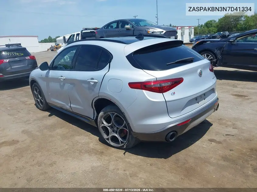 2022 Alfa Romeo Stelvio Ti Awd VIN: ZASPAKBN3N7D41334 Lot: 45615228