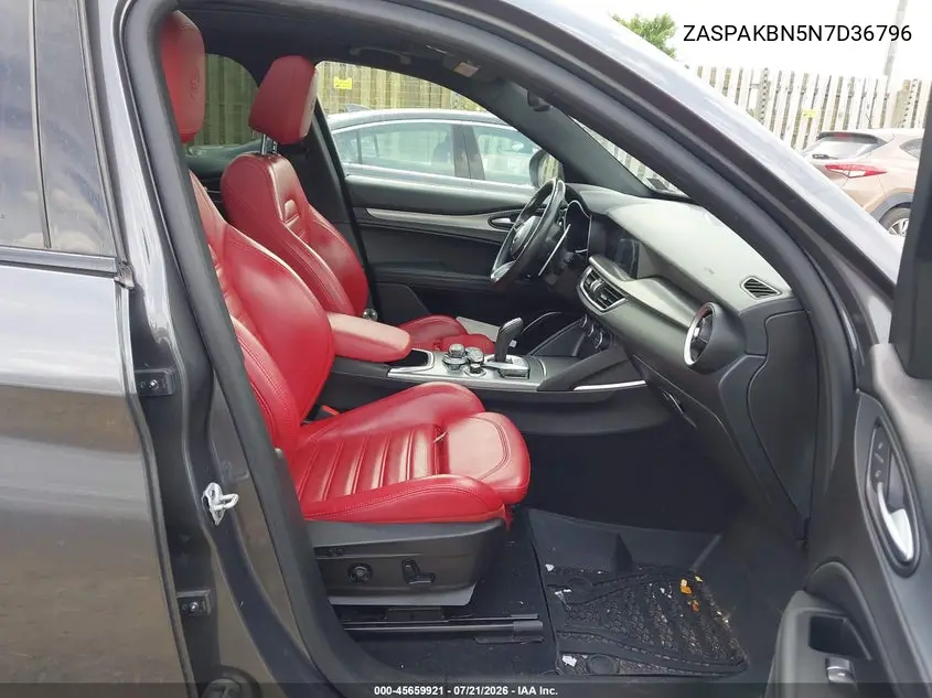 2022 Alfa Romeo Stelvio Veloce Ti Awd VIN: ZASPAKBN5N7D36796 Lot: 45659921