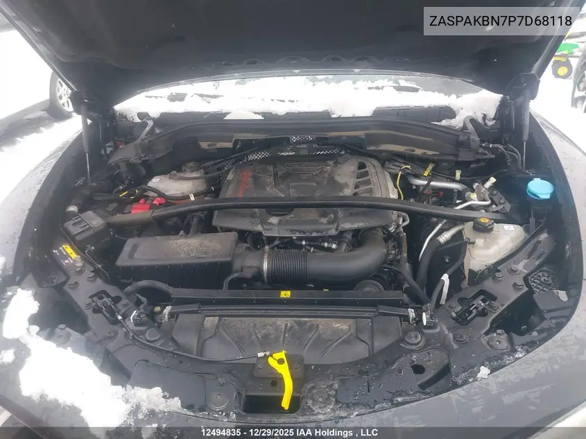 2023 Alfa Romeo Stelvio Ti Veloce Awd VIN: ZASPAKBN7P7D68118 Lot: 12494835