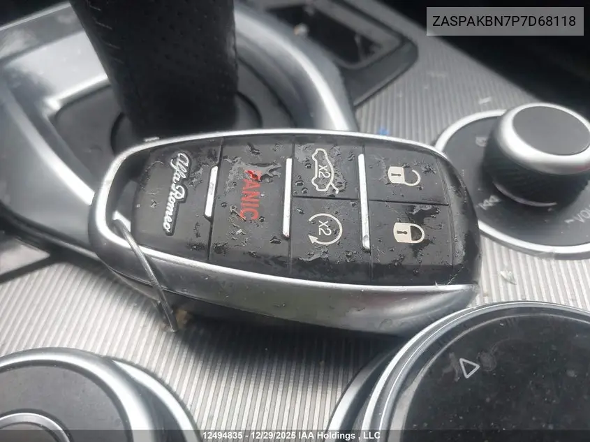 2023 Alfa Romeo Stelvio Ti Veloce Awd VIN: ZASPAKBN7P7D68118 Lot: 12494835