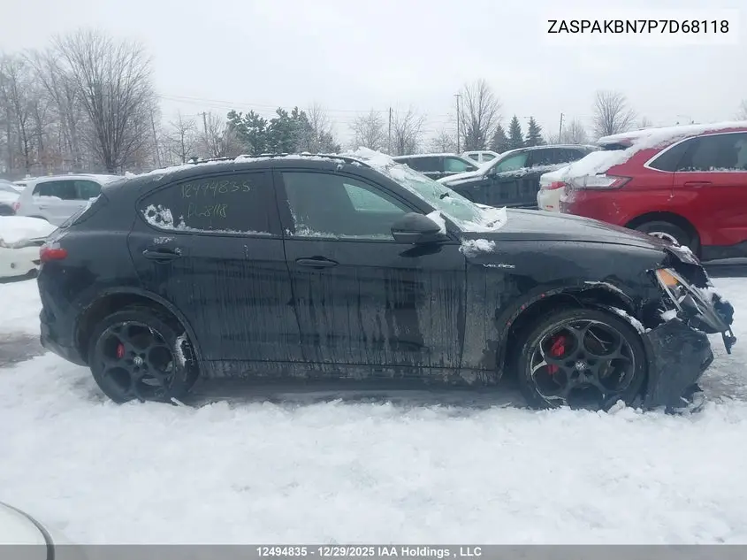 2023 Alfa Romeo Stelvio Ti Veloce Awd VIN: ZASPAKBN7P7D68118 Lot: 12494835