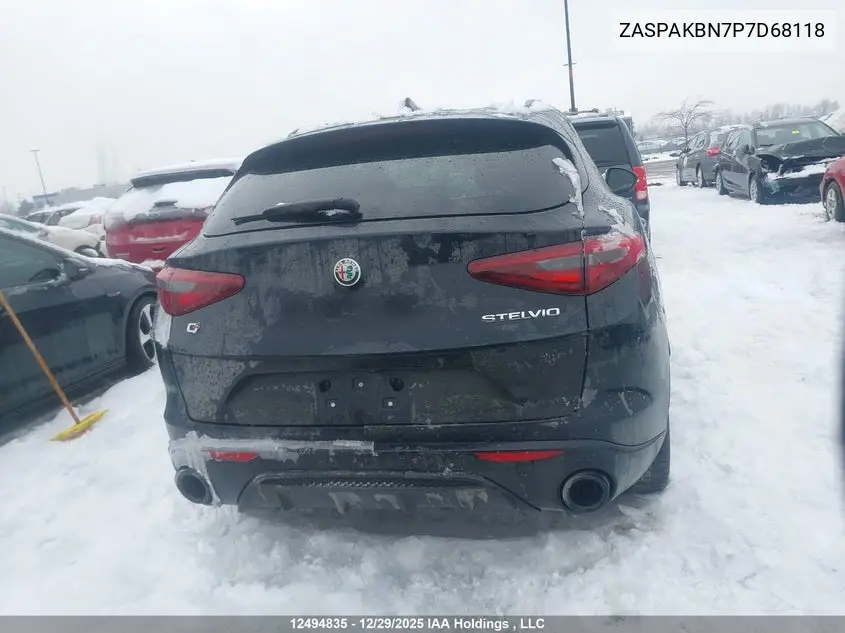 2023 Alfa Romeo Stelvio Ti Veloce Awd VIN: ZASPAKBN7P7D68118 Lot: 12494835