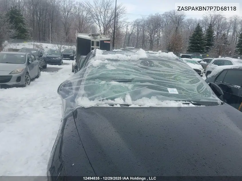 2023 Alfa Romeo Stelvio Ti Veloce Awd VIN: ZASPAKBN7P7D68118 Lot: 12494835
