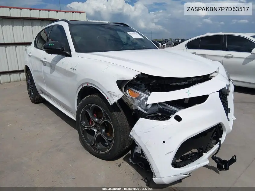 2023 Alfa Romeo Stelvio Veloce Awd VIN: ZASPAKBN7P7D63517 Lot: 45280981