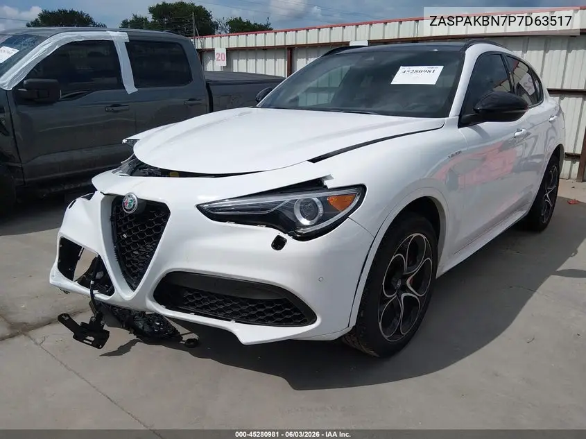 2023 Alfa Romeo Stelvio Veloce Awd VIN: ZASPAKBN7P7D63517 Lot: 45280981